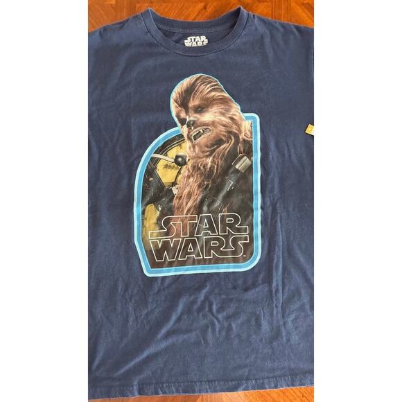 Star Wars Chewbacca Graphic Tee Navy Blue Men’s L - Picture 7 of 8